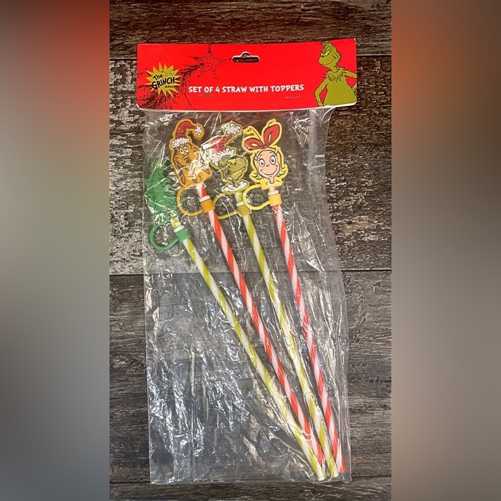 Whimsical Character Party Straws - Set of 4